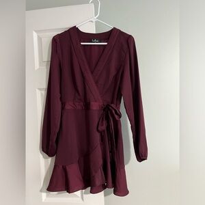 Lulus burgundy dress size S